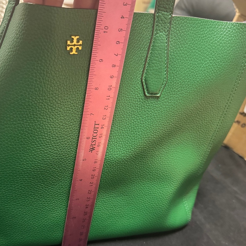 Tory Burch Emerald Green Tote - Picture 5 of 7